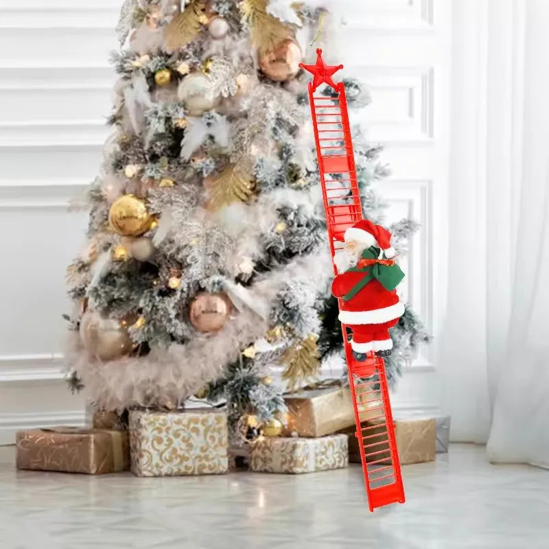 Electric Climbing Ladder Santa Claus with Music