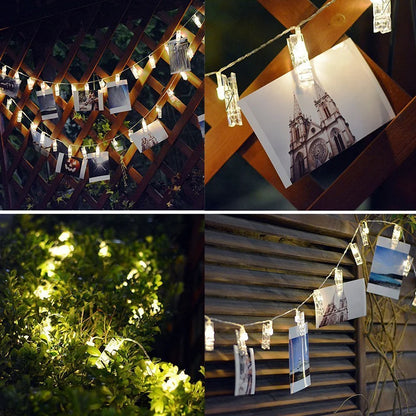 Fairy String Lights with Photo Clips