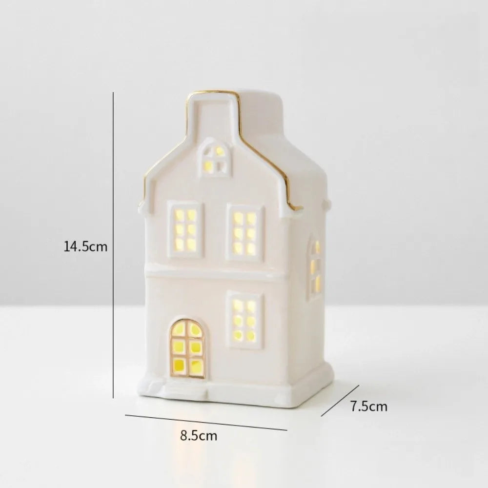 Christmas Village Houses Figurines