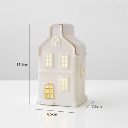 Christmas Village Houses Figurines