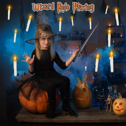Floating LED Candles Set with Magic Wand Remote – 12PCS Flameless Lights