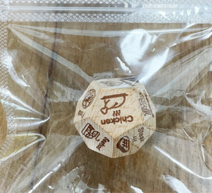 Food Decision Dice for Date Nights