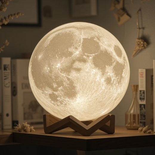 Color Changing 3D Moon Lamp Create Magical Nights at Home