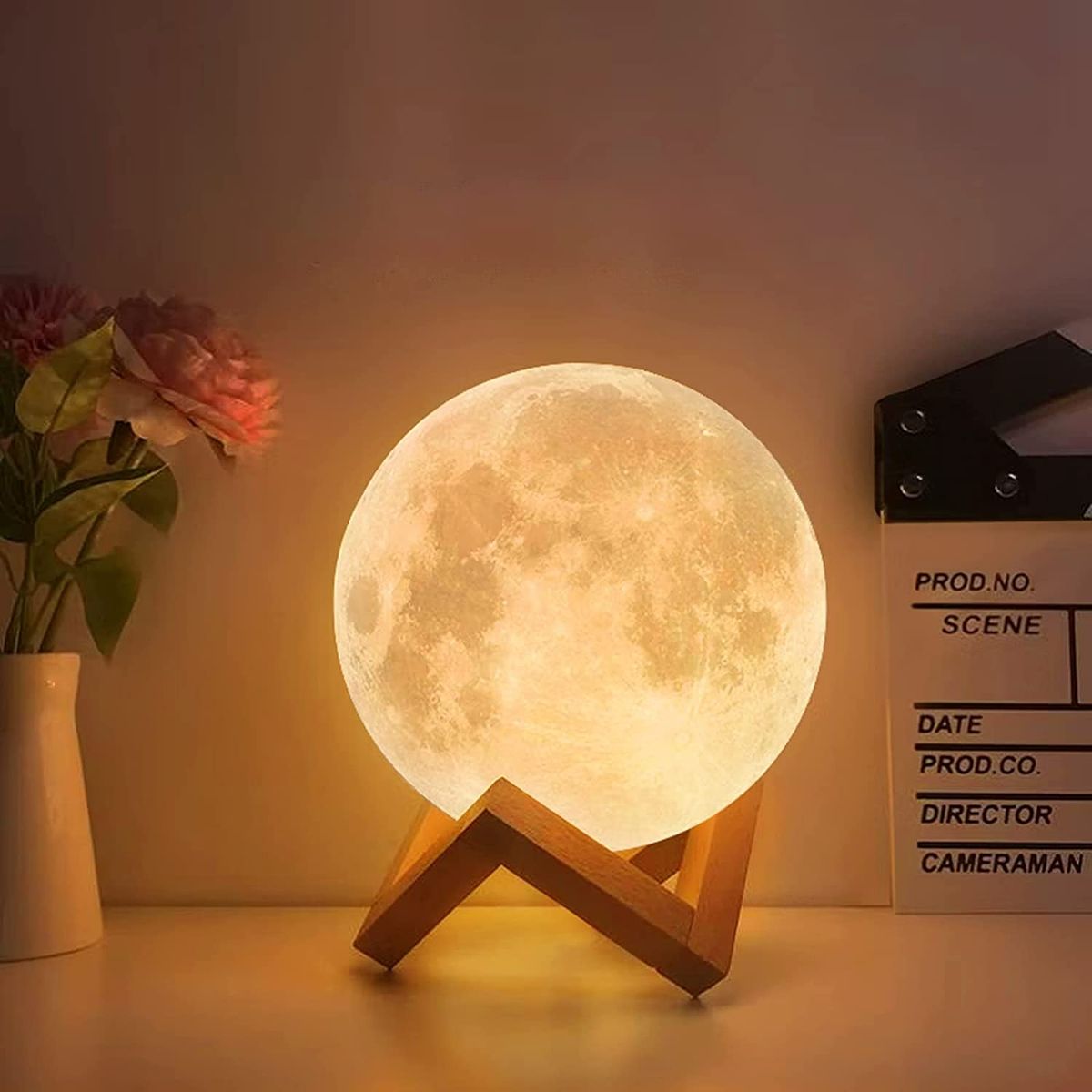 Color Changing 3D Moon Lamp