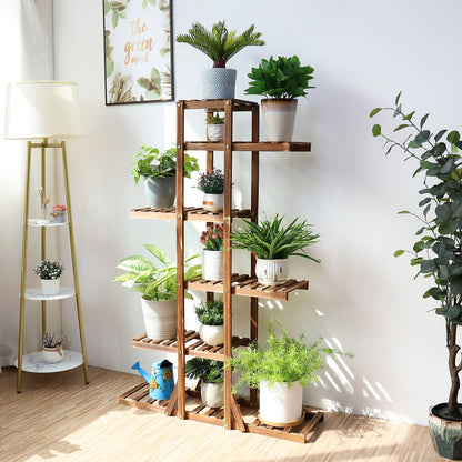 wooden-tiered-plant-stand