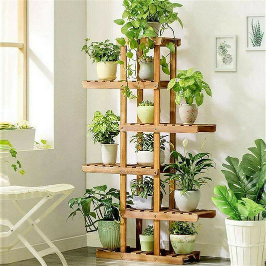 wooden-tiered-plant-stand